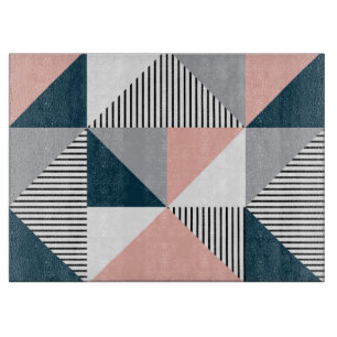 Abstract colourful geometry cutting board