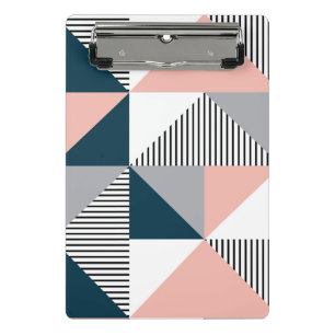 Abstract colourful geometry mini clipboard