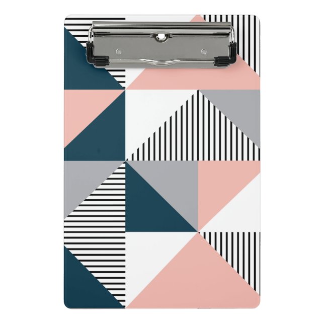 Abstract colourful geometry mini clipboard (Front)