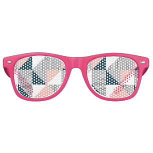 Abstract colourful geometry retro sunglasses