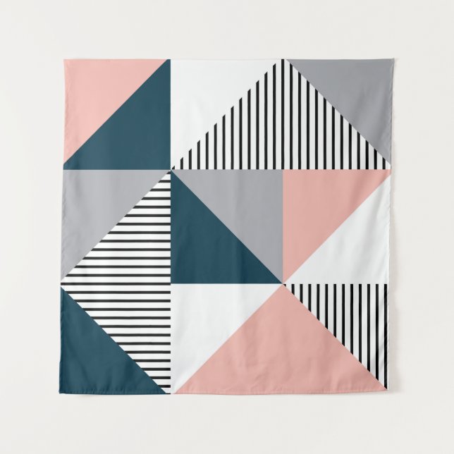 Abstract colourful geometry tapestry (Front)