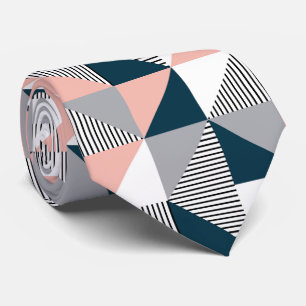 Abstract colourful geometry tie