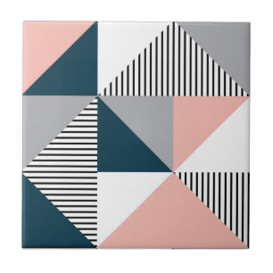 Abstract colourful geometry tile
