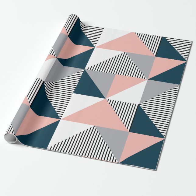 Abstract colourful geometry wrapping paper (Unrolled)