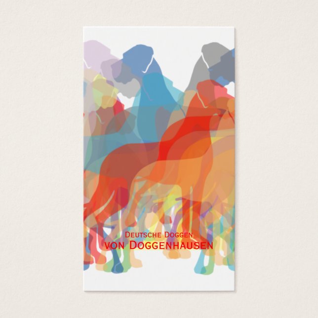  abstract Colourful Great Dane Breeder (Front)