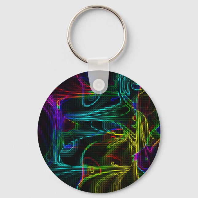abstract colourful keychain (Front)