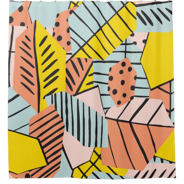 Abstract colourful leaves, nature pattern. (Front)