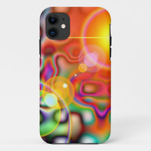 abstract colourful light iphone case