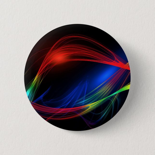 Abstract Colourful Lights 2 Inch Round Button (Front)