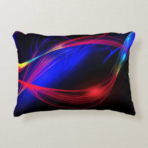 Abstract Colourful Lights Accent Pillow