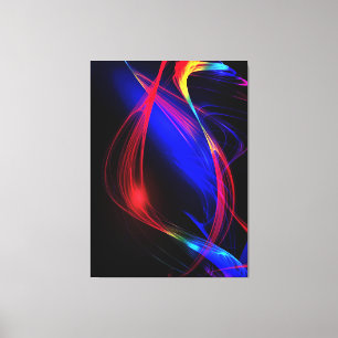 Abstract Colourful Lights Canvas Print