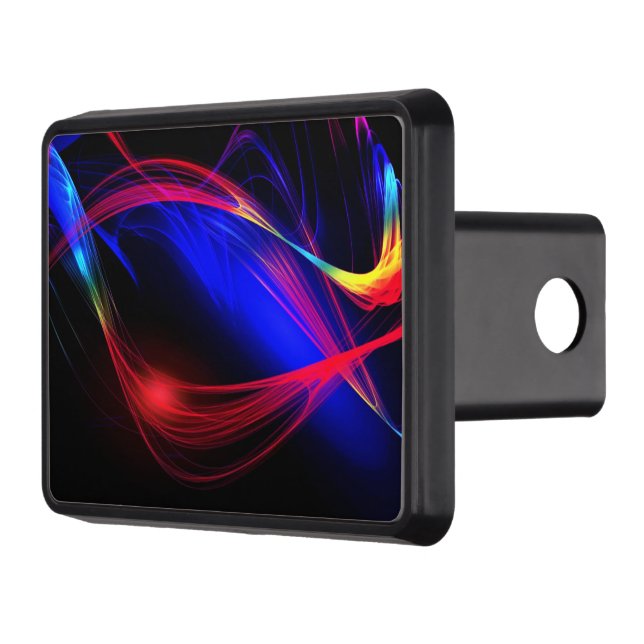 Abstract Colourful Lights Hitch Cover Modern Colou (Left)