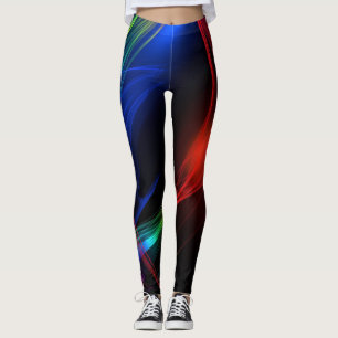Abstract Colourful Lights Leggings