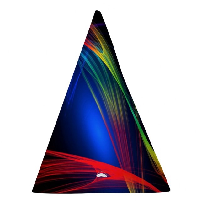Abstract Colourful Lights Party Hat (Right)