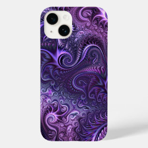 Abstract Colourful Lilac & Violet Spiral Pattern Case-Mate iPhone 14 Case
