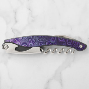 Abstract Colourful Lilac & Violet Spiral Pattern Corkscrew