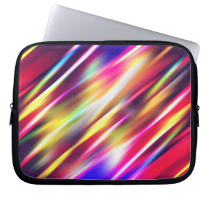 Abstract colourful lines laptop sleeve
