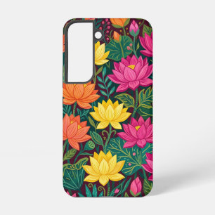 Abstract Colourful Lotus Butterflies Samsung Cases