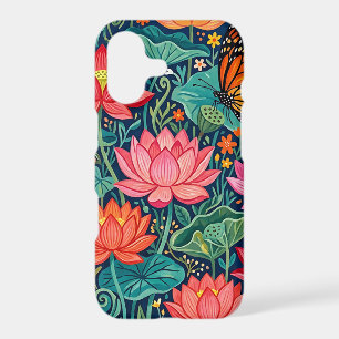Abstract Colourful Lotus Butterfly iPhone Cases