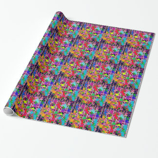 Abstract Colourful made of Alphabet soup kids love Wrapping Paper