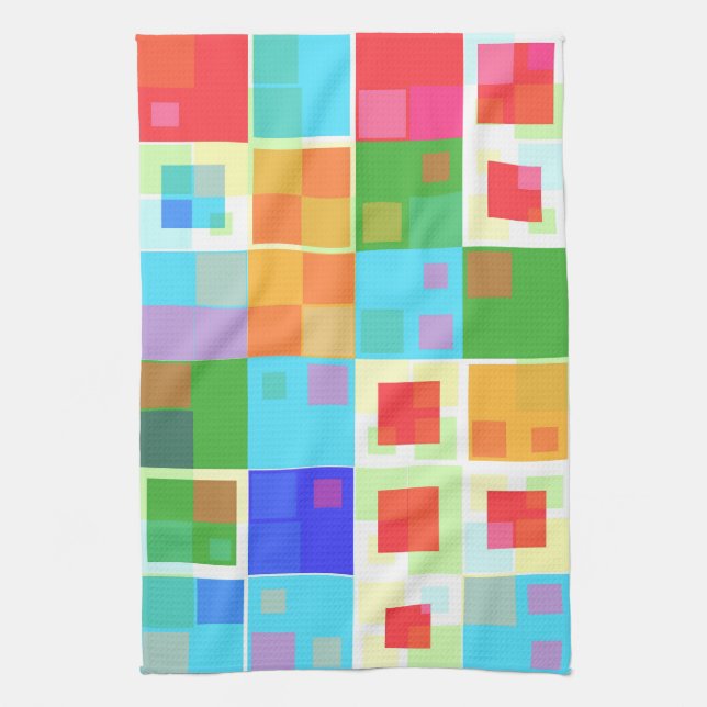 Abstract Colourful Modern Design Kitchen Towel (Vertical)