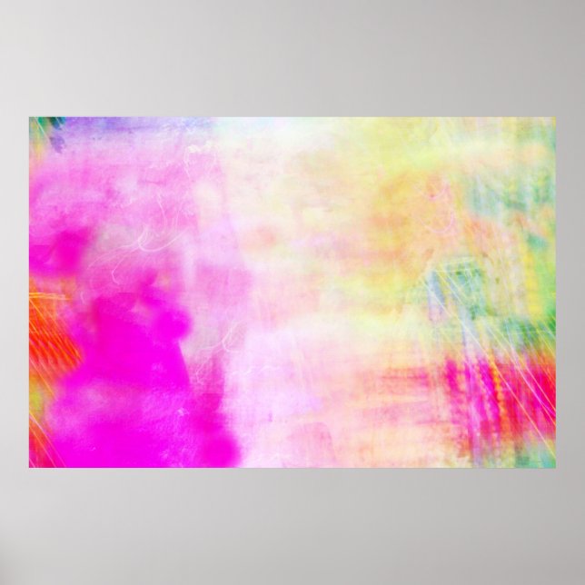 Abstract Colourful Modern Photographic Art Print (Front)