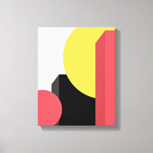 Abstract, colourful, modern, simple, vibrant desig canvas print
