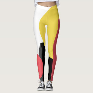 Abstract, colourful, modern, simple, vibrant desig leggings