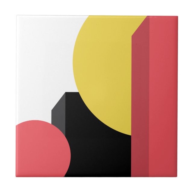 Abstract, colourful, modern, simple, vibrant desig tile (Front)