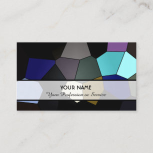 Abstract colourful mosaic tiles pattern business c card
