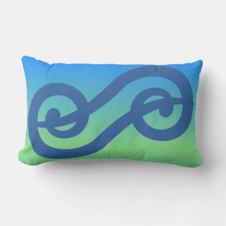 Abstract Colourful Musical Note Accent Pillow