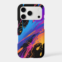 Abstract Colourful Paint Splatter Background