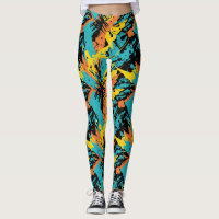 Abstract Colourful Paintball Party Splatter Patter