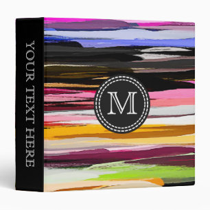 Abstract Colourful Painted Pastel #5 Binder