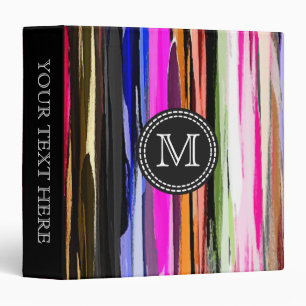 Abstract Colourful Painted Pastel #6 Binder