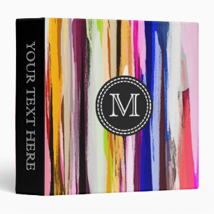 Abstract Colourful Painted Pastel #7 Binder