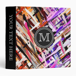 Abstract Colourful Painted Pastel #8 Binder