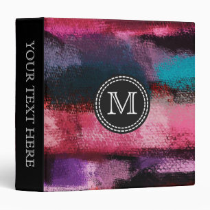 Abstract Colourful Painted Pastel Binder