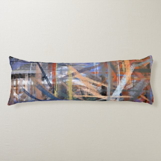 Abstract Colourful Painting #3 Body Pillow (Front)