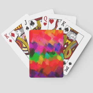 Abstract Colourful Painting #3 Playing Cards