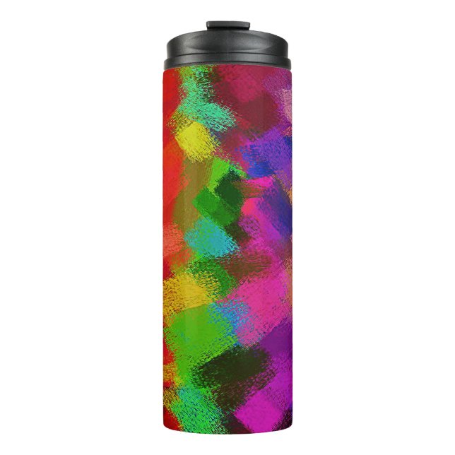 Abstract Colourful Painting #3 Thermal Tumbler (Front)