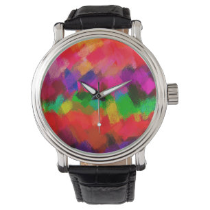 Abstract Colourful Painting #3 Watch