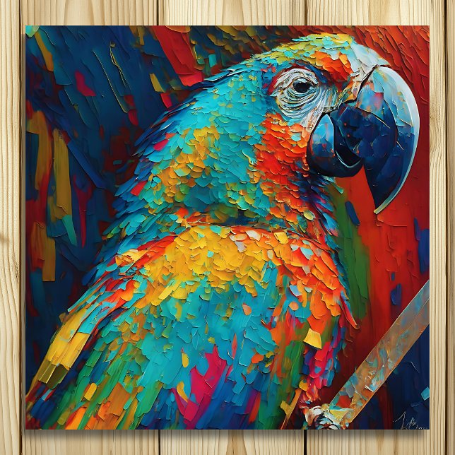 Abstract Colourful Parrot  Poster (Creator Uploaded)