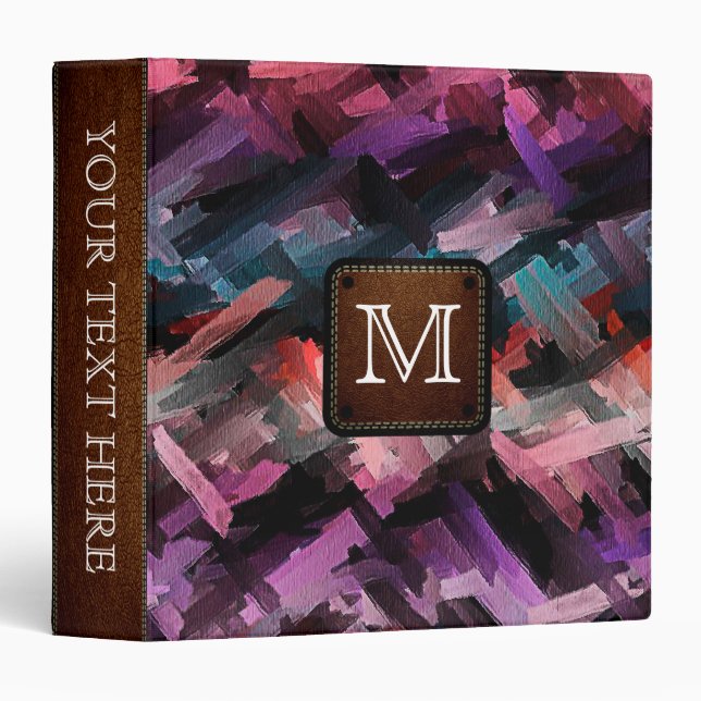 Abstract Colourful Pastel Pattern #2 Binder (Front/Spine)