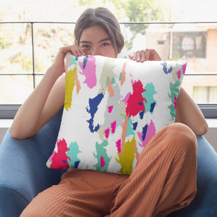 Abstract Colourful Pattern Decorative Throw Pillow