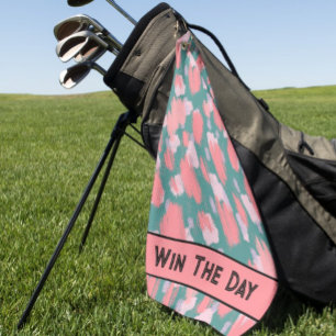 Abstract Colourful Pattern Golf Towel