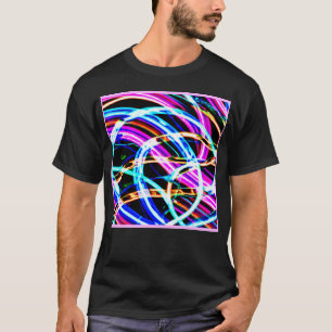 Abstract Colourful Pattern Neon Design T-Shirt