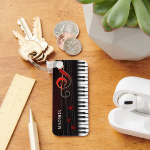 Abstract Colourful Piano Keychain