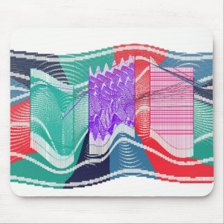 Abstract Colourful Quantum Angular Momentum Field  Mouse Pad