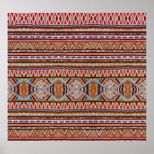 Abstract Colourful: Seamless Pattern Background. Poster (Front)